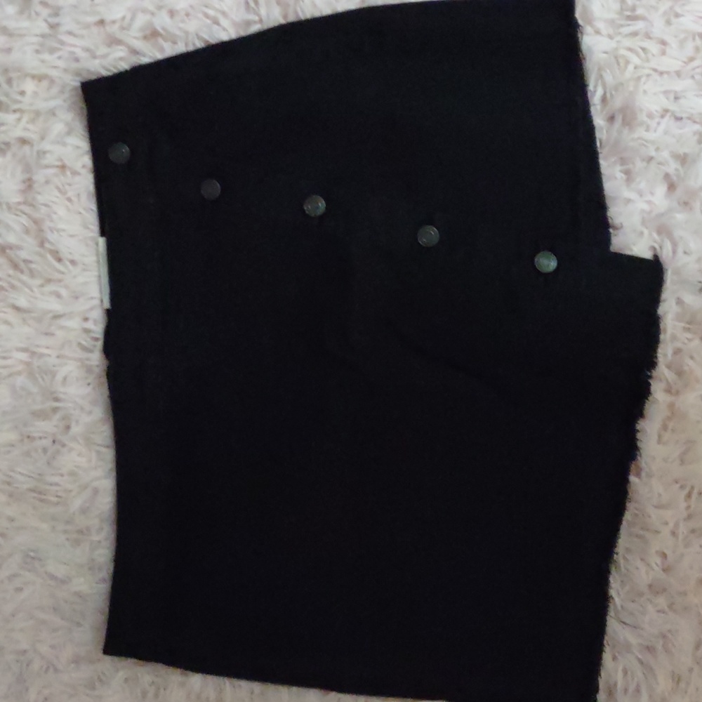 Black Jean Skort